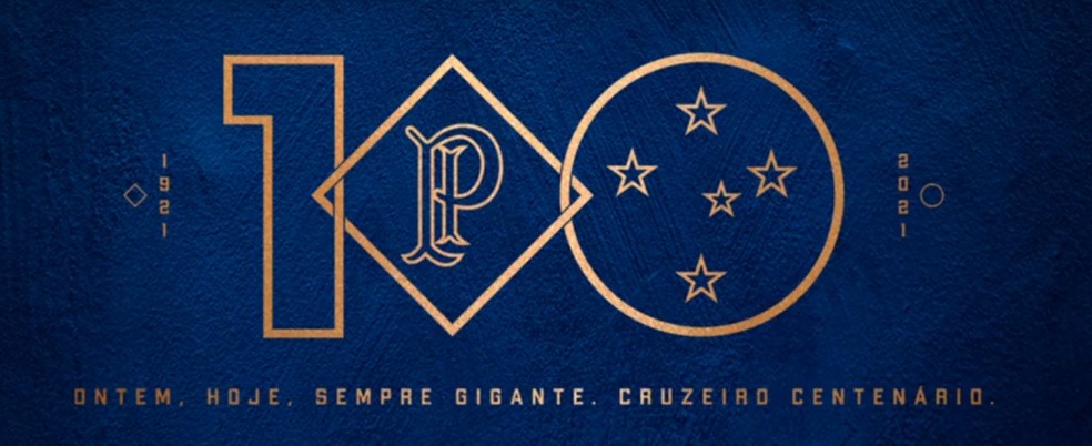 Ontem, hoje, sempre gigante": Cruzeiro divulga marca em comemoração ao  centenário | cruzeiro | ge