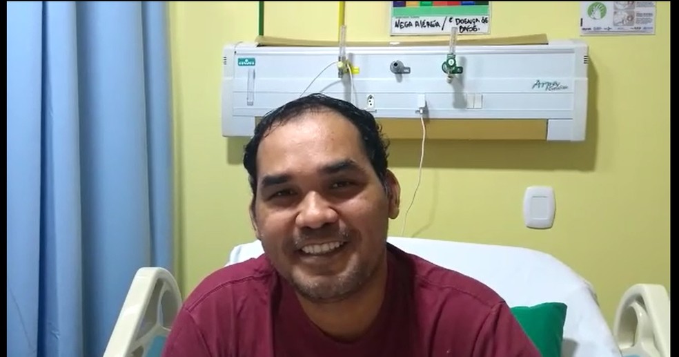 Jornalista Fábio Diniz sai da UTI após 10 dias, em Porto Velho — Foto: Reprodução