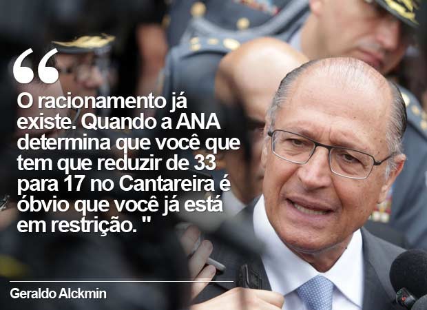 Alckmin durante evento da PM. (Foto: Nilton Fukuta/Estadão Conteúdo)