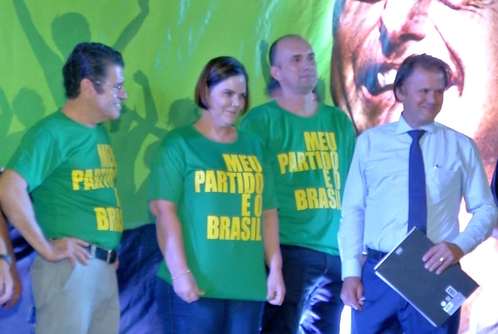 Patriotas escolheu a Tenente Coronel Rúbia Fernanda de Oliveira para concorrer a vaga — Foto: TVCA/Reprodução