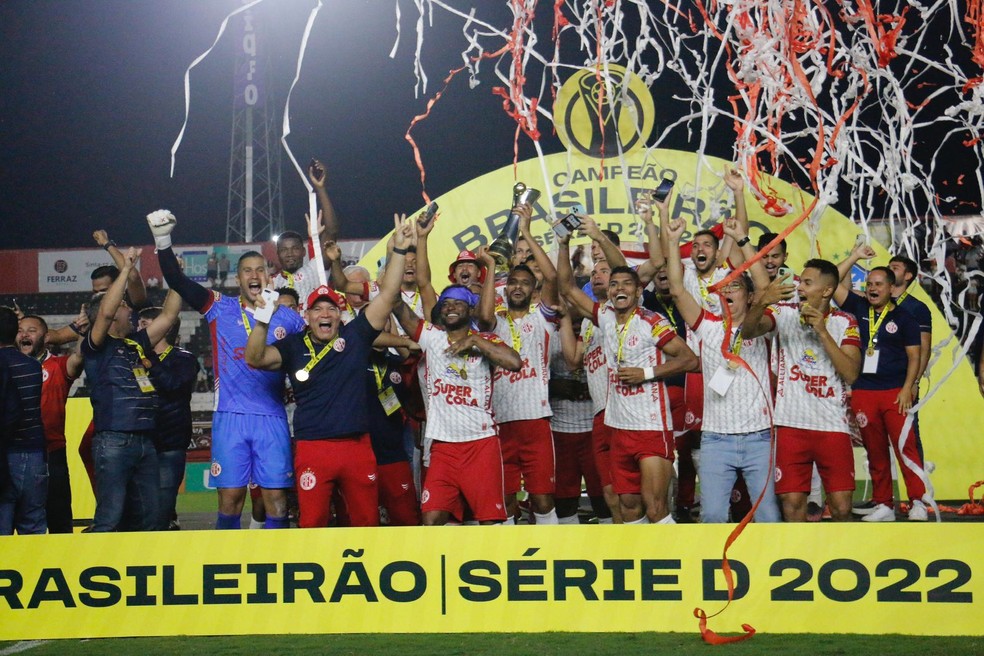 América-RN foi campeão da Série D pela primeira vez — Foto: Canindé Pereira/América FC