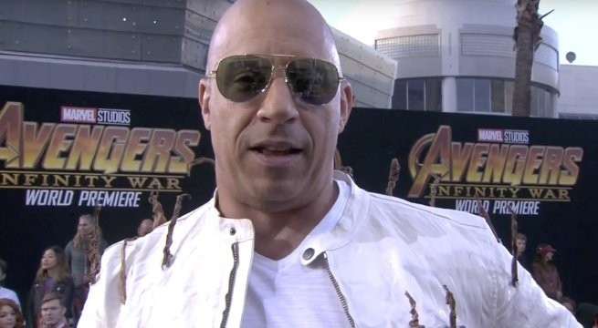 Vin Diesel na première de Vingadores: Guerra Infinita (Foto: Reprodução)