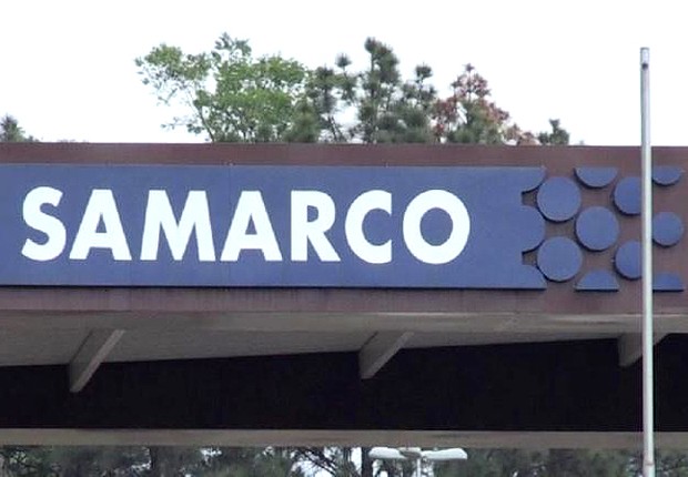 Fachada da mineradora Samarco, que pertence à companhia de mineração Vale (Foto: Reprodução/YouTube)