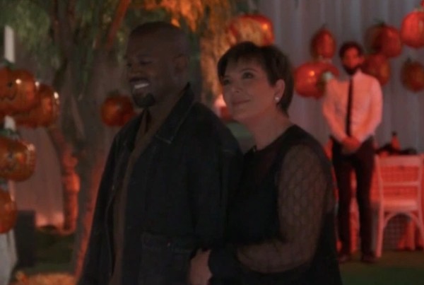 Kaye West e Kris Jenner na festa de aniversário de 40 anos de Kim Kardashian (Foto: Reprodução)