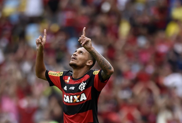 comemoração do gol de alan patrick, Flamengo x Goiás Campeonato Brasileiro 2015 (Foto: andré durão)