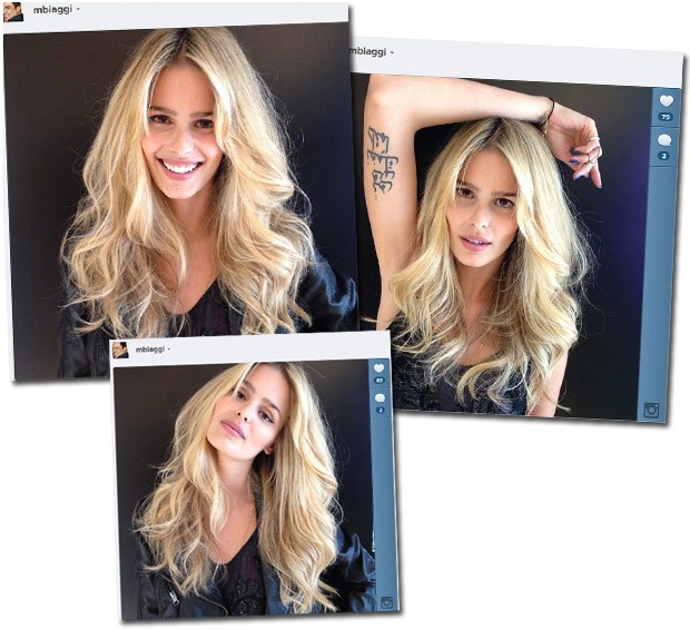 O novo cabelo de Yasmin Brunet (Foto: Reprodução/Instagram - @MBiaggi)
