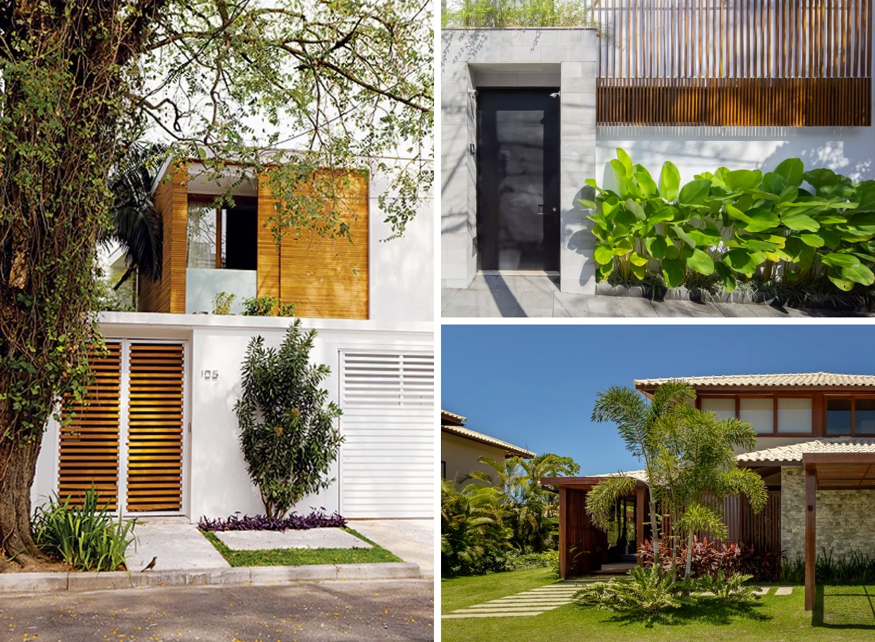 10 ideias simples de jardins para transformar a frente da casa - Casa e  Jardim | Paisagismo