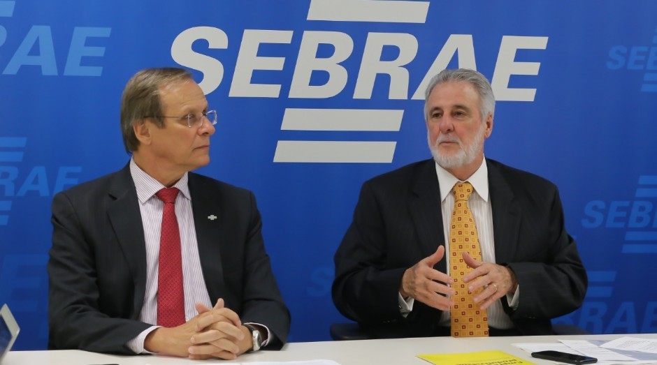 Carlos Melles, presidente do Sebrae Nacional, e Bruno Quick, diretor técnico do Sebrae (Foto: Erivelton Viana/ASN)