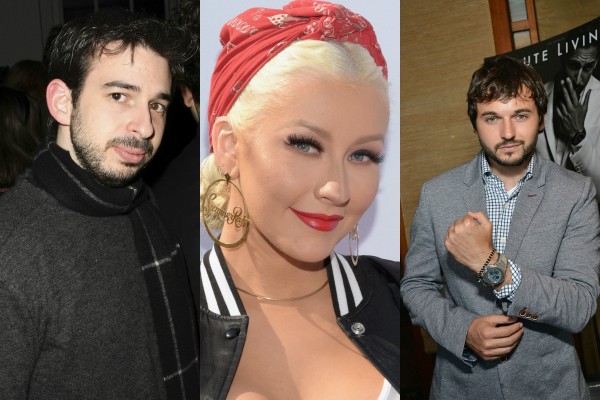 Jordan Bratman, Christina Aguilera e Matt Rutler (Foto: Getty Images)