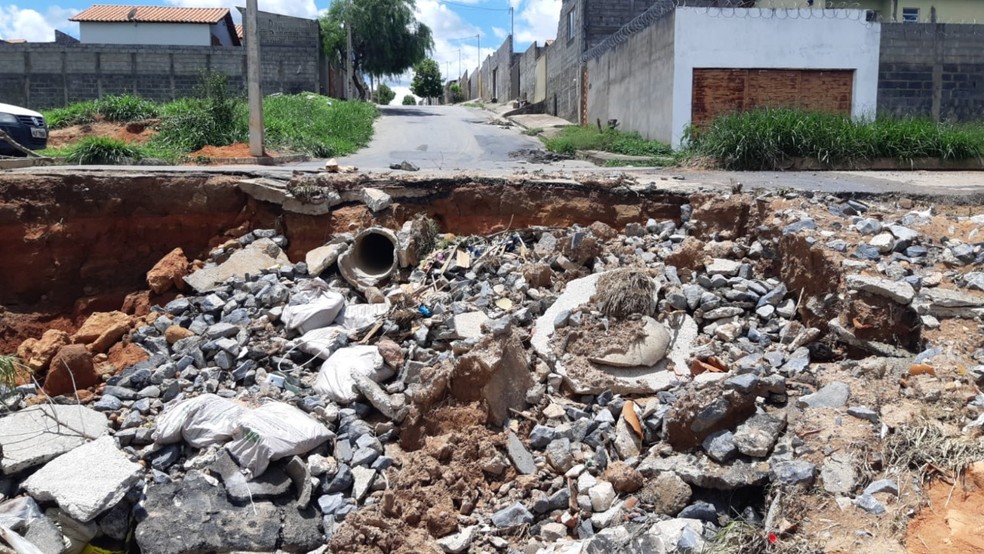 Local receberá obras emergenciais nos próximos dias, segundo a Prefeitura de Formiga  — Foto: Prefeitura de Formiga/Divulgação 
