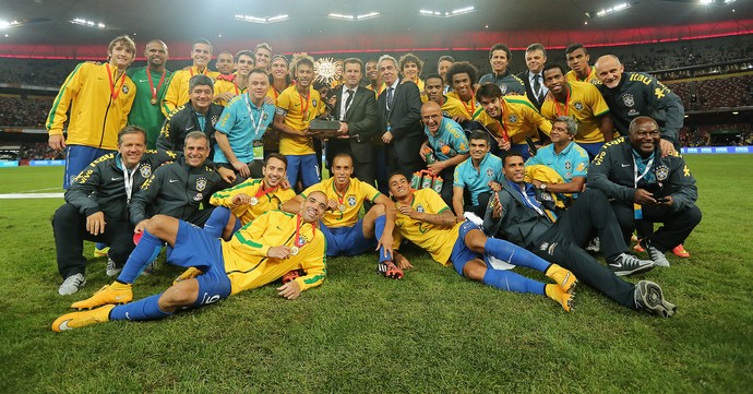 Brasil campeão Superclassico, Brasil x Argentina (Foto: Heuler Andrey / Mowa Press)