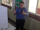 João Gomes vota em colégio de Anápolis