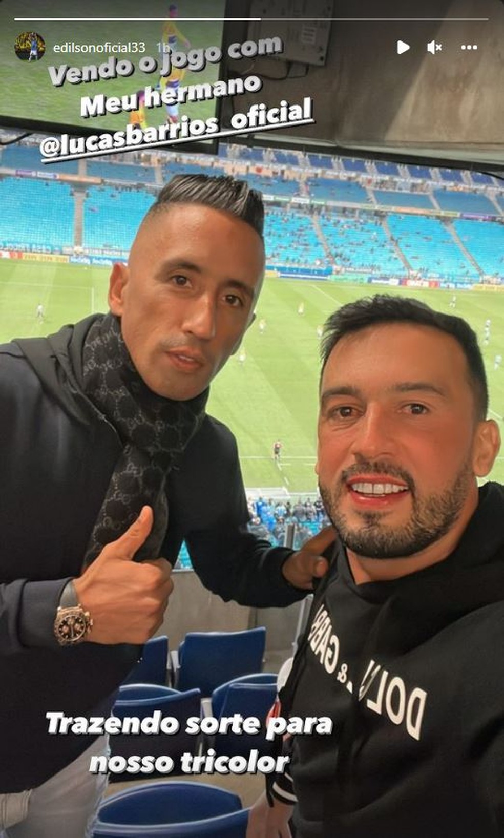 Atacante do Patronato assiste ao empate contra o Criciúma na Arena