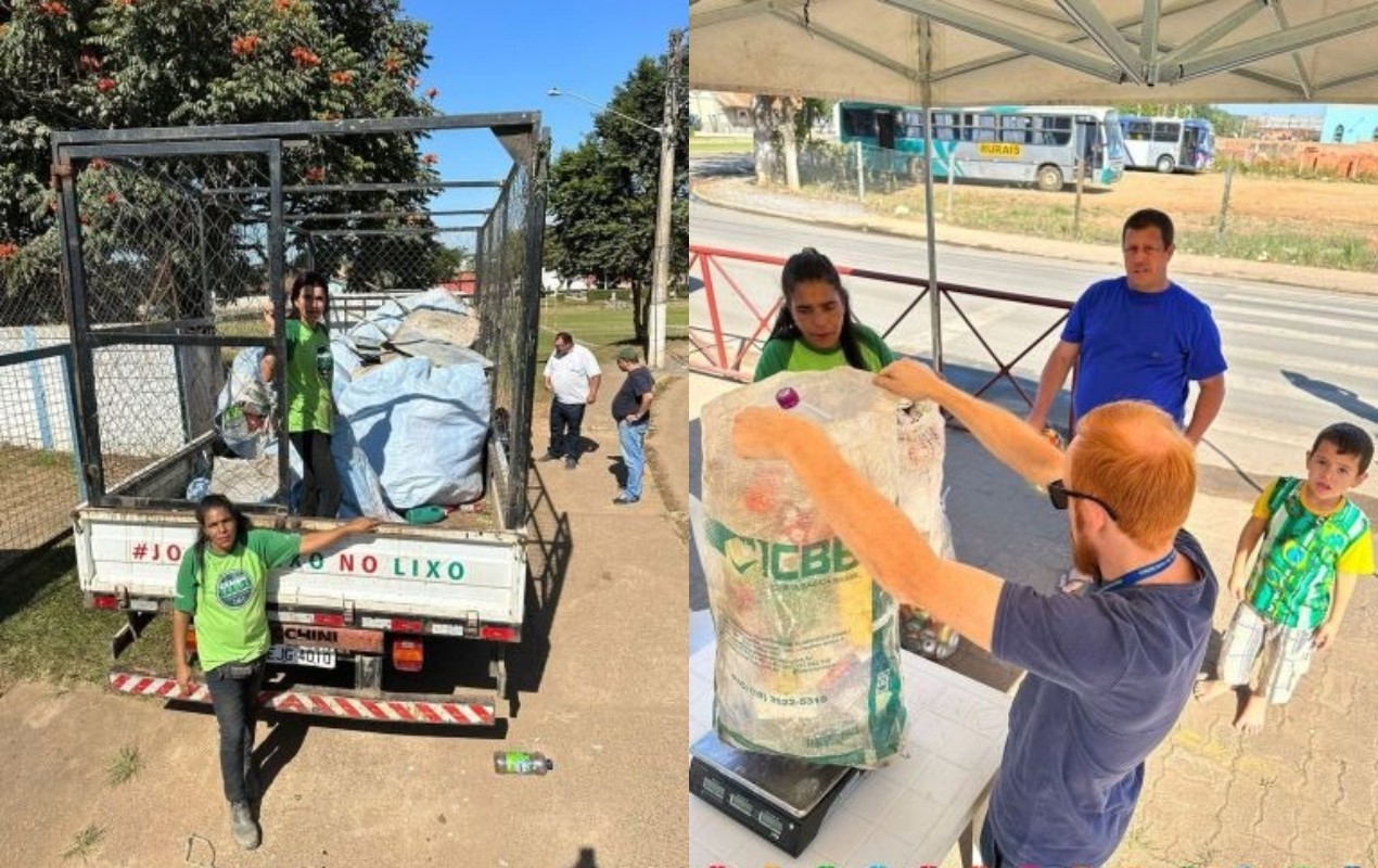 Projeto que troca materiais recicláveis por alimentos arrecada mais de meia tonelada de resíduos em Itapetininga