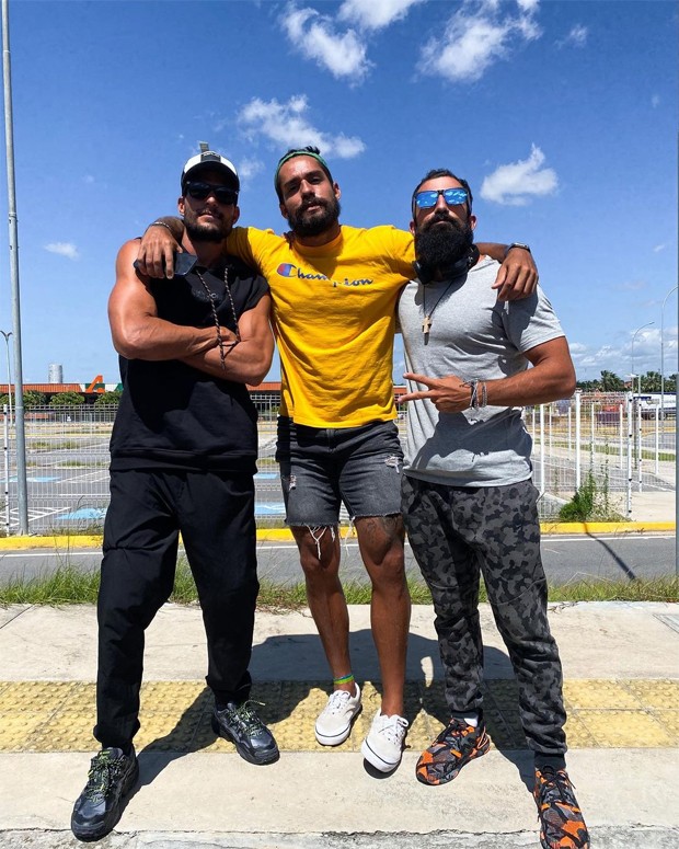 André Martinelli, Bil Araújo e Kaysar Dadour (Foto: Reprodução / Instagram)