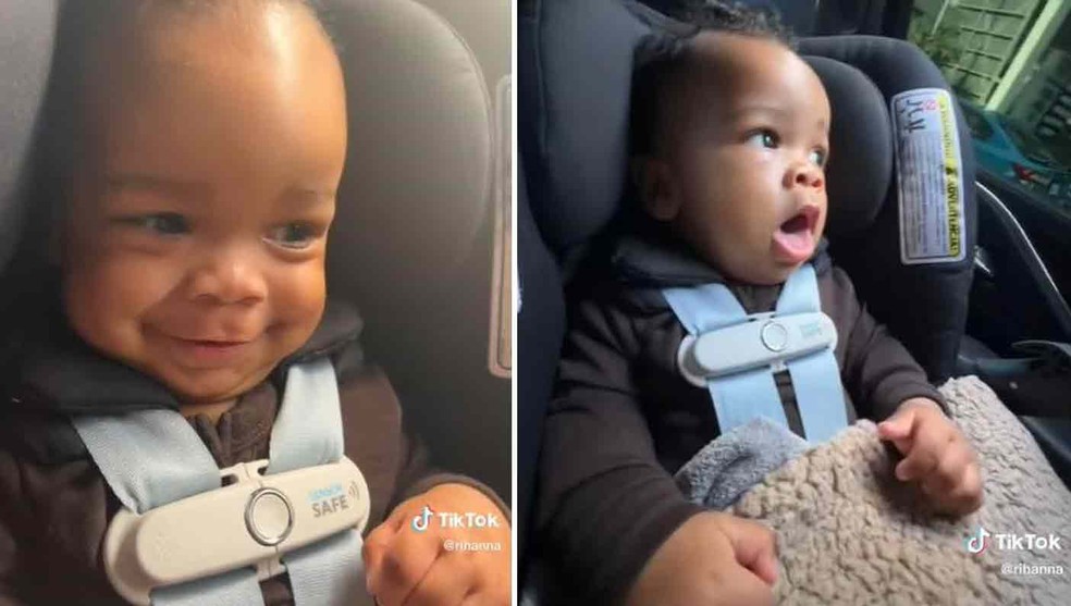 Rihanna posta vídeo do filho pela primeira vez em rede social — Foto: Reprodução/TikTok