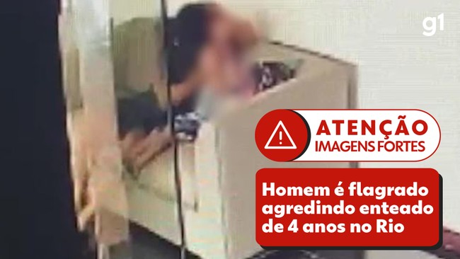 Homem é flagrado agredindo enteado de 4 anos