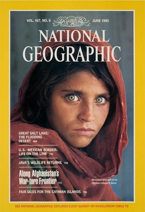 Gula foi imortalizada em capa da revista National Geographic em 1985 (Foto: Reprodução/ National Geographic)