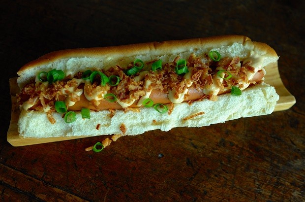 O hot dog perfeito para acompanhar o Super Bowl (Foto: André Lima de Luca)