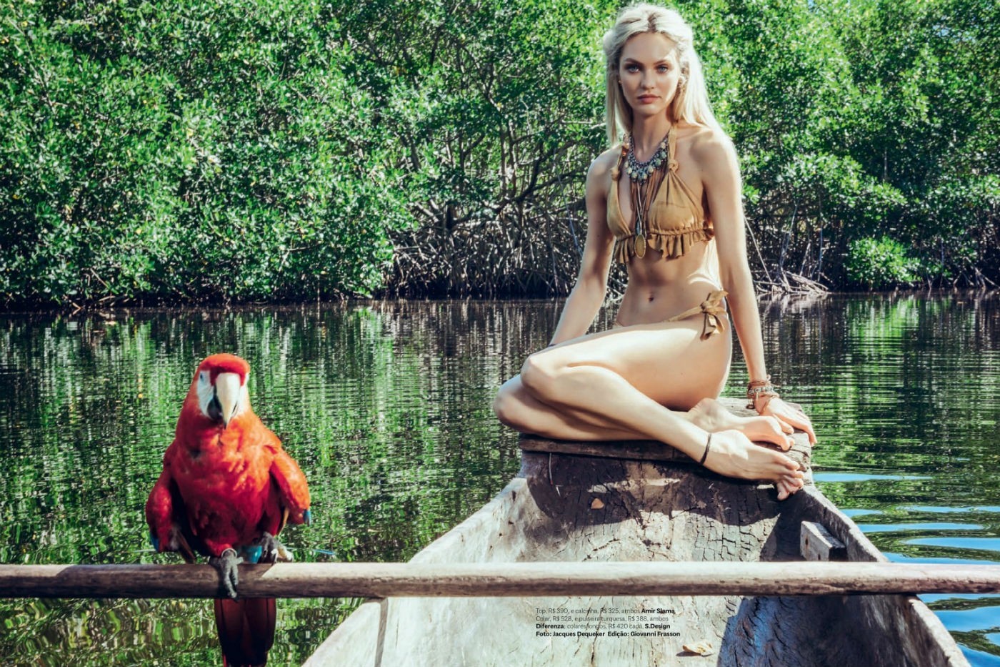 Candice Swanepoel na Vogue Brasil de janeiro de 2014  (Foto: Arquivo Vogue)