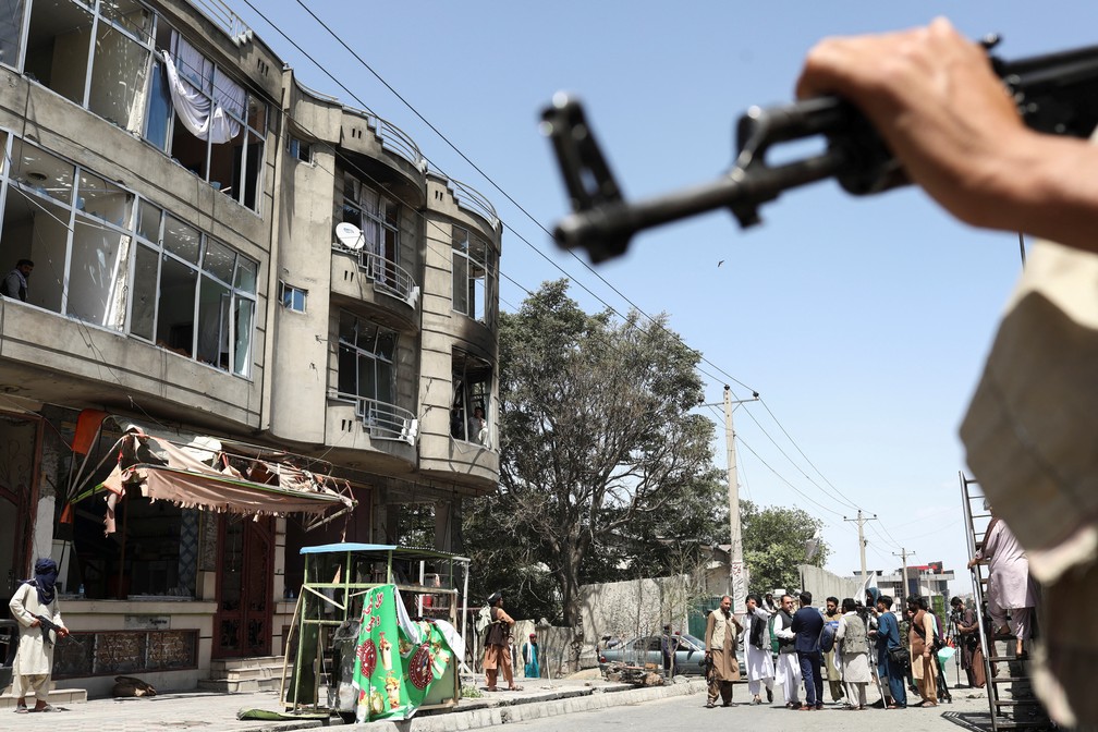 Ataque a templo Sikh deixa ao menos dois mortos em Cabul, no Afeganistão. — Foto: REUTERS