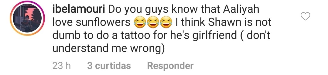 Fãs também apontaram a possibilidade da tatuagem ser dedicada à irmã de Shawn Mendes (Foto: Reprodução / Instagram)