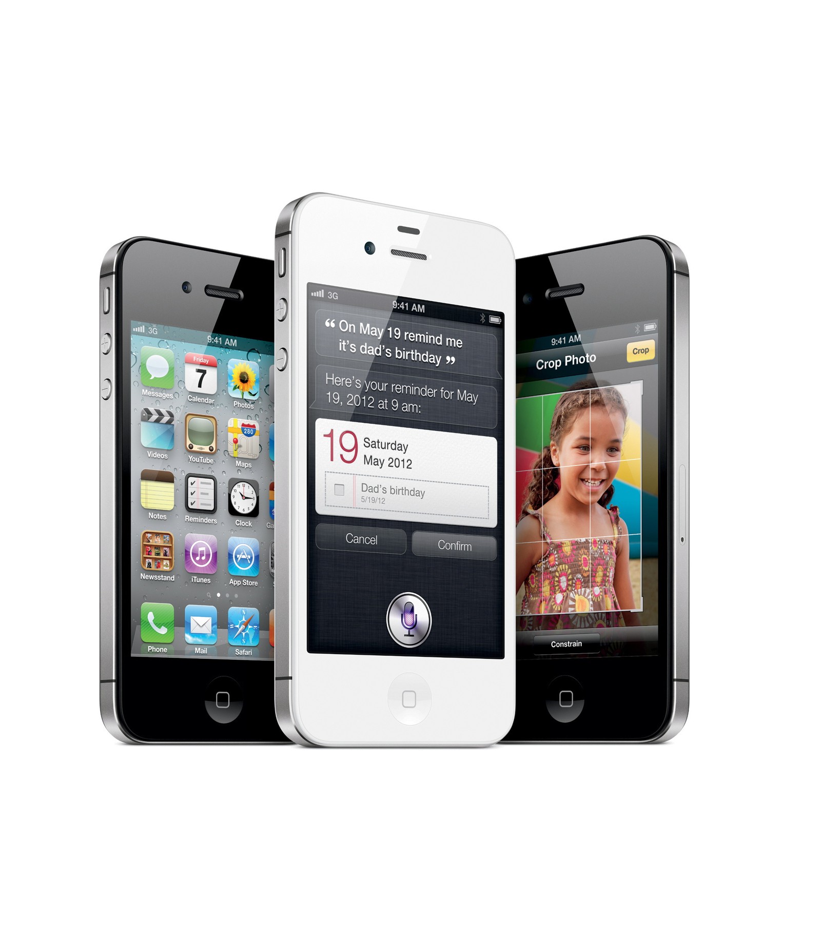 iPhone 4S, lançado em 2011 — Foto: Infoglobo