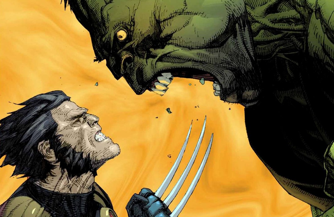 Os heróis Hulk e Wolverine nos quadrinhos da Marvel Comics (Foto: Reprodução)