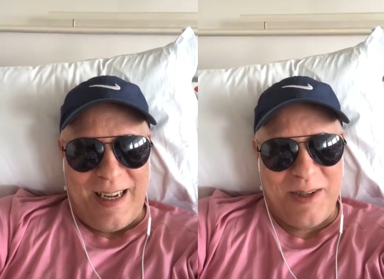 Dudu Braga posta vídeo no hospital (Foto: Reprodução/Instagram)