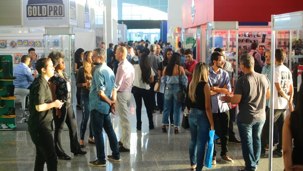 ConstruCon 2018 tem mais de 50 estandes abertos para visitaÃ§Ã£o do pÃºblico, em JoÃ£o Pessoa â€” Foto: Rafael Passos/DivulgaÃ§Ã£o