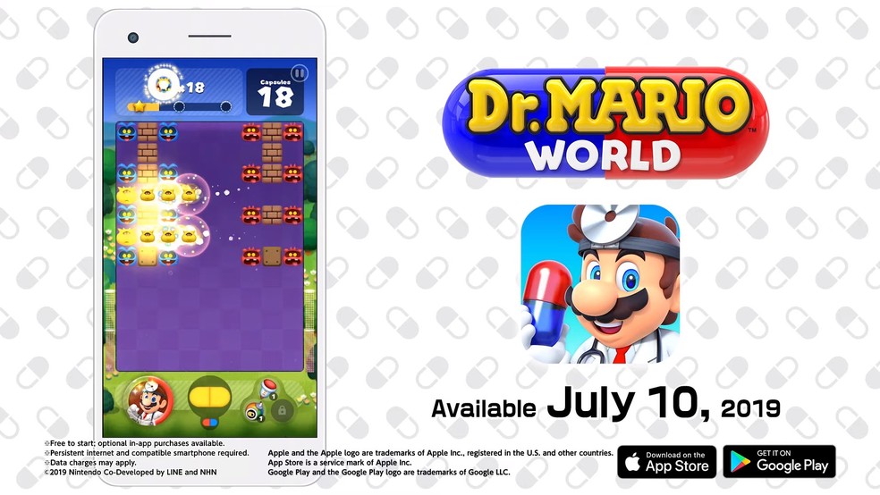 Dr. Mario World é novo jogo mobile gratuito da Nintendo — Foto: Divulgação/Nintendo