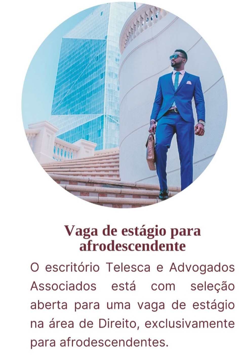 Postagem de vaga de estágio para afrodescendente é motivo de piadas racistas no DF — Foto: Reprodução / redes sociais