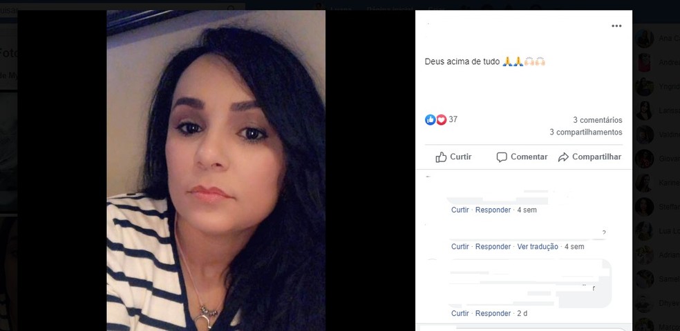 Brasileira, de Açucena, foi morta pelo ex-namorado nos Estados Unidos — Foto: Reprodução/Facebook