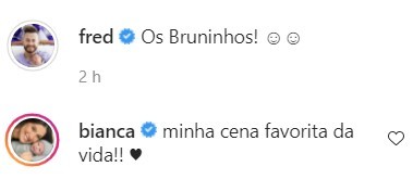 Comentário de Bianca Andrade (Foto: reprodução/instagram)