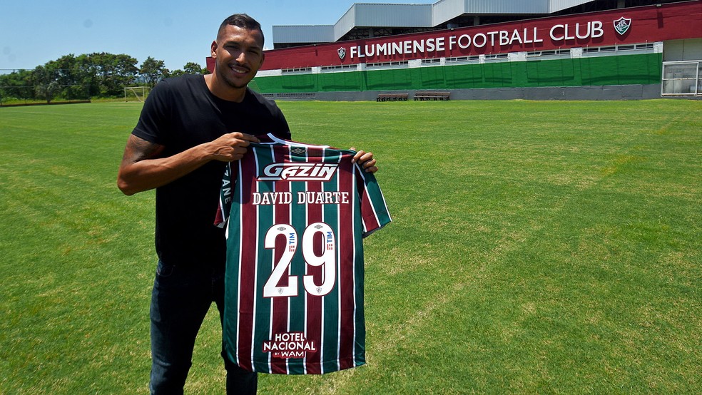 David Duarte vestir a camisa 29 no Fluminense  Foto: Mailson Santana/FFC