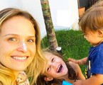 Fernanda Rodrigues com os filhos, Luisa e Bento | Reprodução