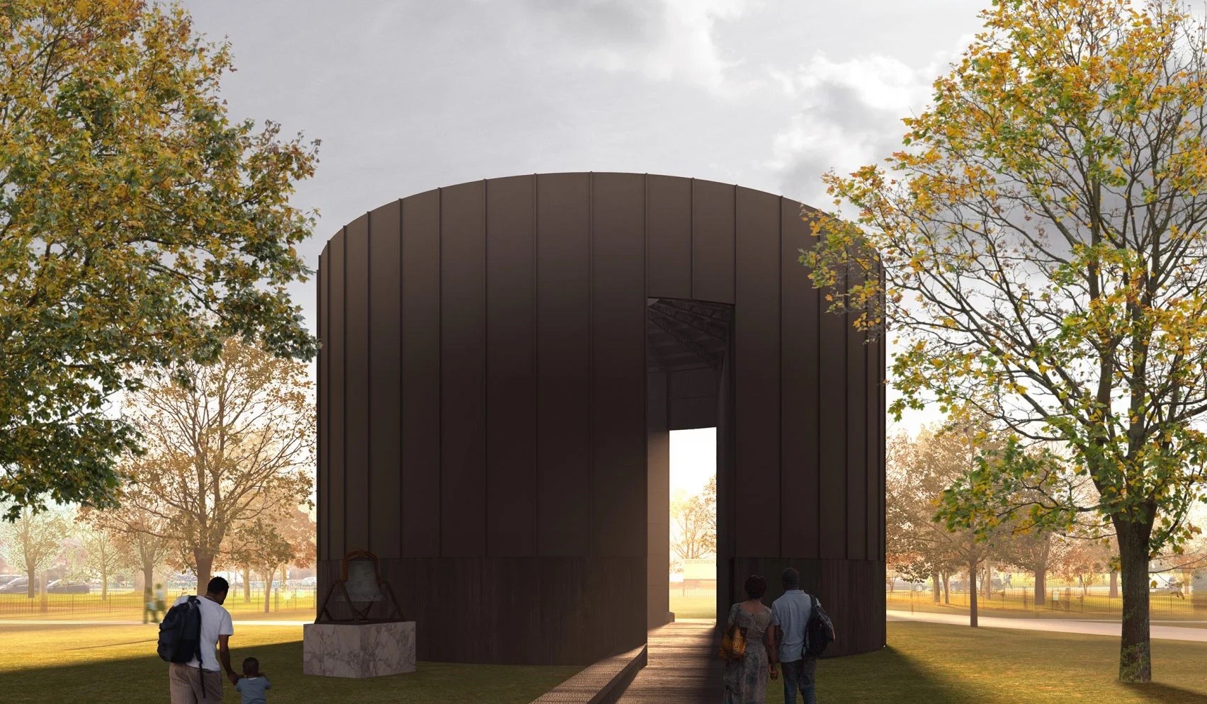 O pavilhão será uma estrutura de madeira desmontável (Foto: Theaster Gates / Divulgação)