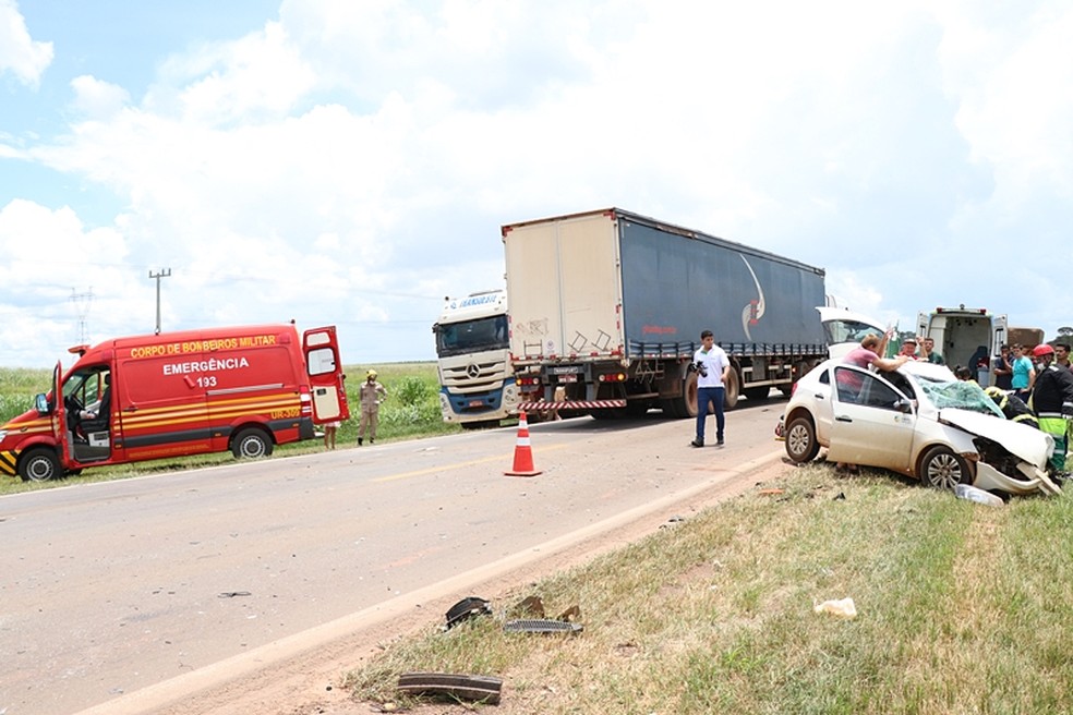 Veículo saiu da pista e motorista morreu em Nova Mutum — Foto: Divulgação