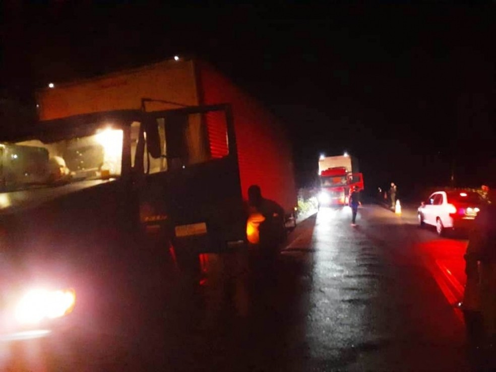 Caminhões seguiam de Pernambuco para Alagoas com mercadorias sem nota fiscal — Foto: Divulgação/Sefaz AL