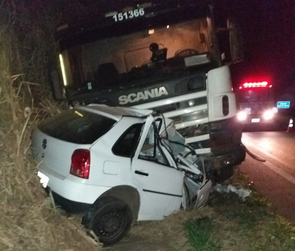 Acidente aconteceu em rodovia entre Borborema e Novo Horizonte — Foto: Arquivo Pessoal