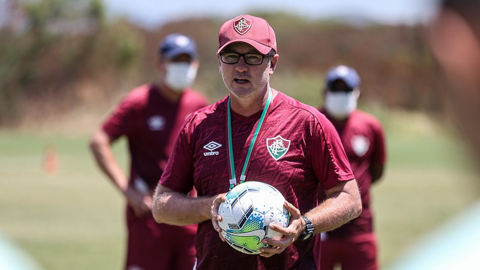 Odair Hellmann tem a confiança da direção no Fluminense — Foto: Lucas Merçon / Fluminense FC