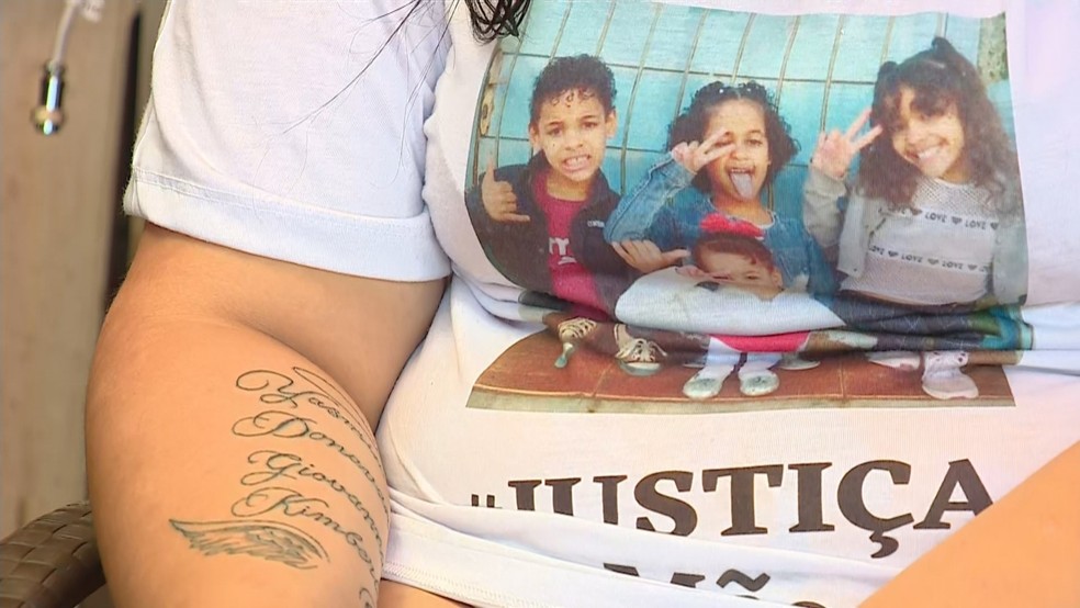 Mãe das quatro crianças encontradas mortas em Alvorada pede justiça pela morte dos filhos — Foto: Reprodução/RBS TV