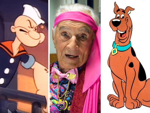 Popeye, Orlando Drummond e Scooby Doo (Foto: Divulgação/ TV Globo)