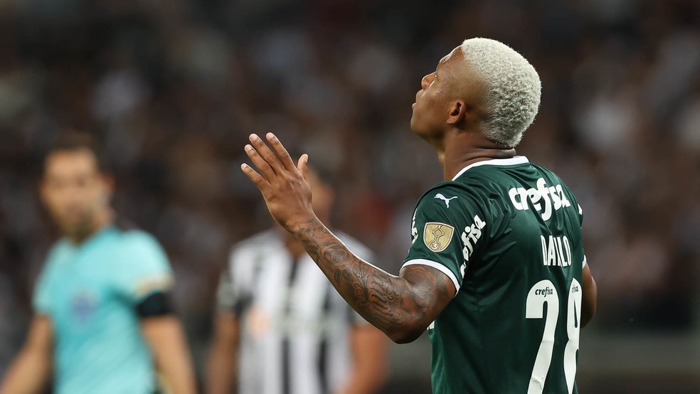 Danilo comemora o gol do Palmeiras contra o Atlético-MG — Foto: Cesar Greco