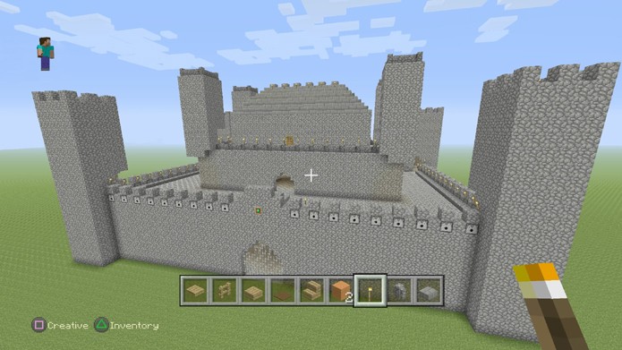 Confira como criar um castelo simples em Minecraft (Foto: Reprodu??o/Rafael Monteiro)