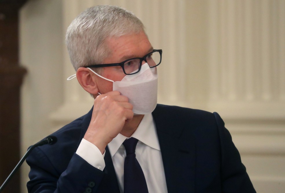 Tim Cook, presidente-executivo da Apple — Foto: Reuters/Leah Millis