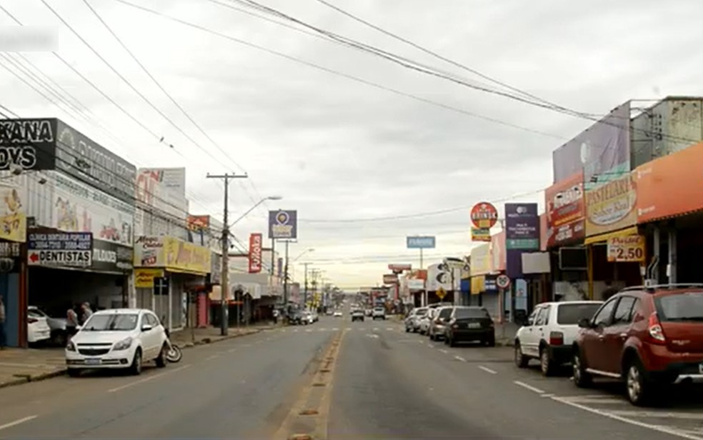 Aparecida de Goiânia mantém rodízio de fechamento do comércio por regiões — Foto: Reprodução/TV Anhanguera