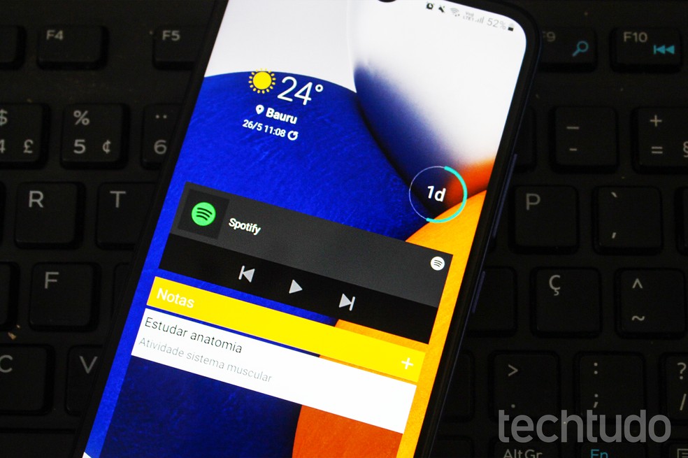 Lista reúne cinco widgets que podem ser úteis no dia a dia de usuários; confira — Foto: Marcela Franco/TechTudo