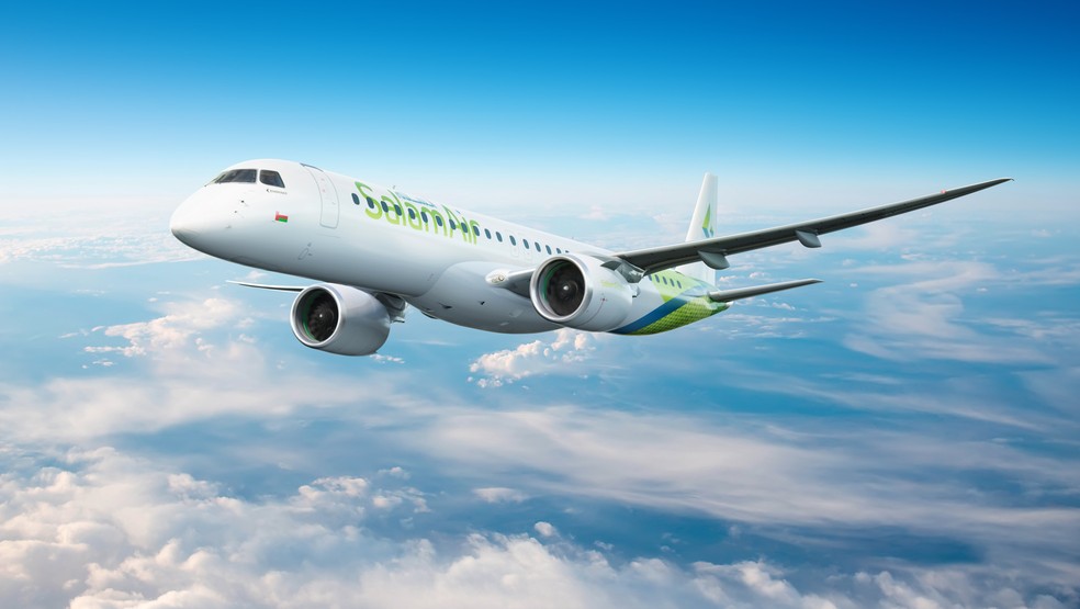 Embraer fecha acordo para venda de até 12 jatos em negócio de US$ 934,6 milhões. — Foto: Divulgação/Embraer