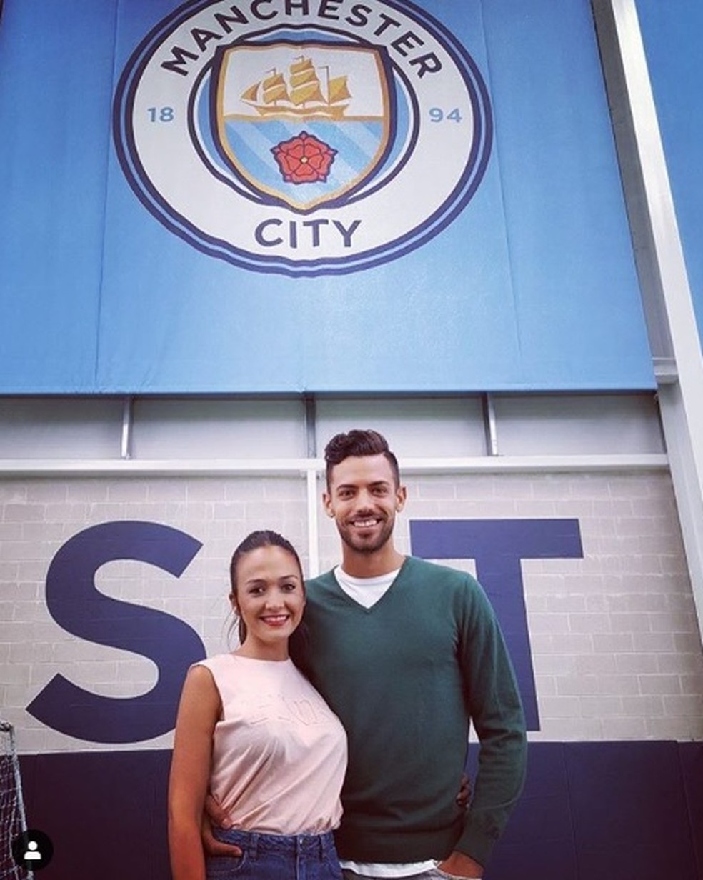 Marí em Manchester: nenhum jogo pelo City — Foto: Reprodução Instagram